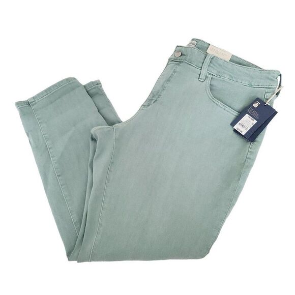 Universal Thread Women's Mid-Rise Skinny Green Jeans 33 Waist Short Size 16 - Picture 1 of 8